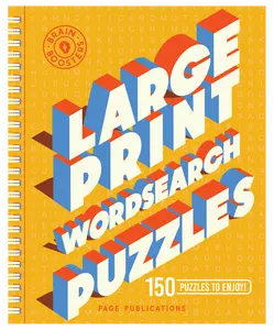 Large-print Wordsearch Puzzles Spiral-Bound Book