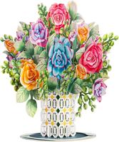 Roses and Succulent Oversized Pop Up with Keepsake