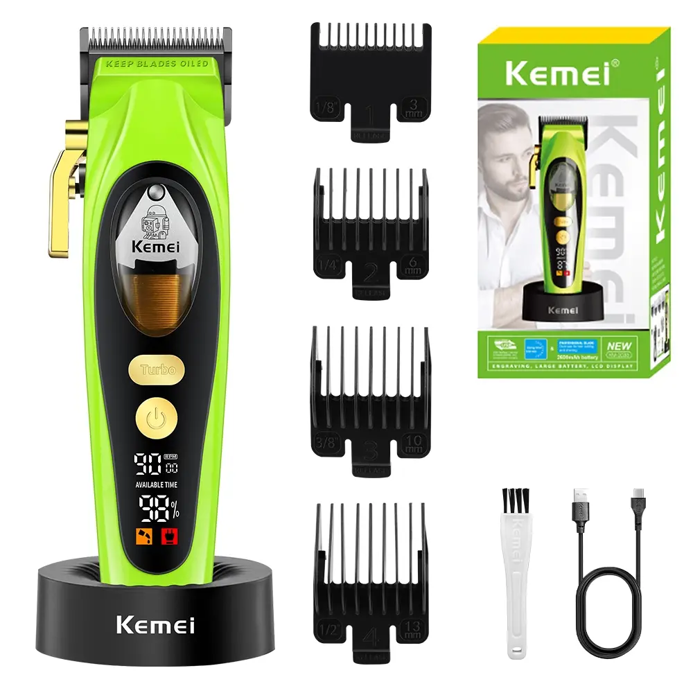 KEMEI Km-2035 professional barber 9900rpm magnetic levitation motor hair clipper DLC blade, Cordless barber trimmer, barber tools, durable structure, beauty tools, high-performance motor, Cordless hair cutting