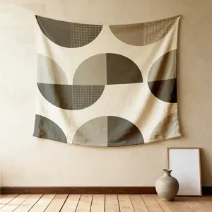 Modern Luxury Geometric Wall Tapestry, Minimalist High-end Design, Natural Drape Highly Decorative, Ideal for Bedroom Backdrop Decor Use
