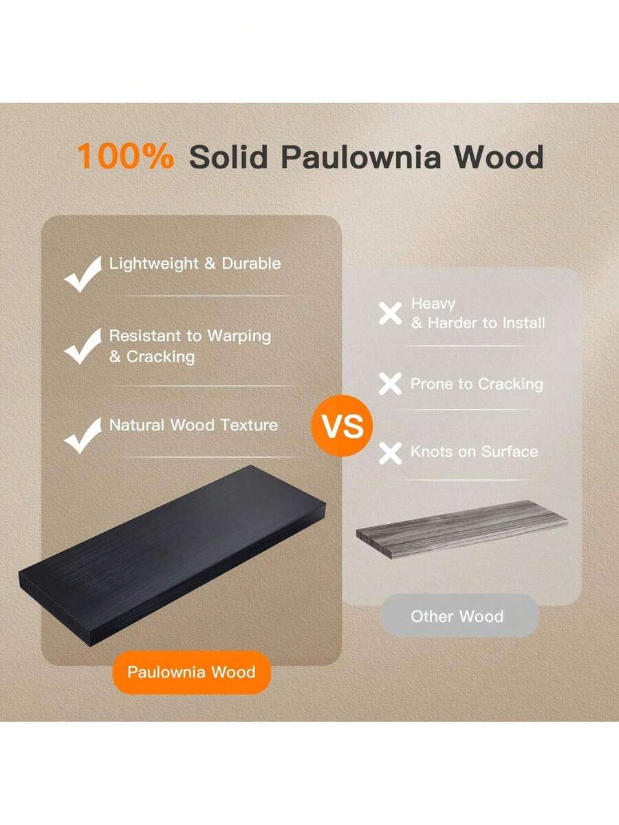 Bathroom Floating Shelves For Wall Mounted Shelf Over Toilet Farmhouse Home Decor Display Shelving Small 16 Inch.