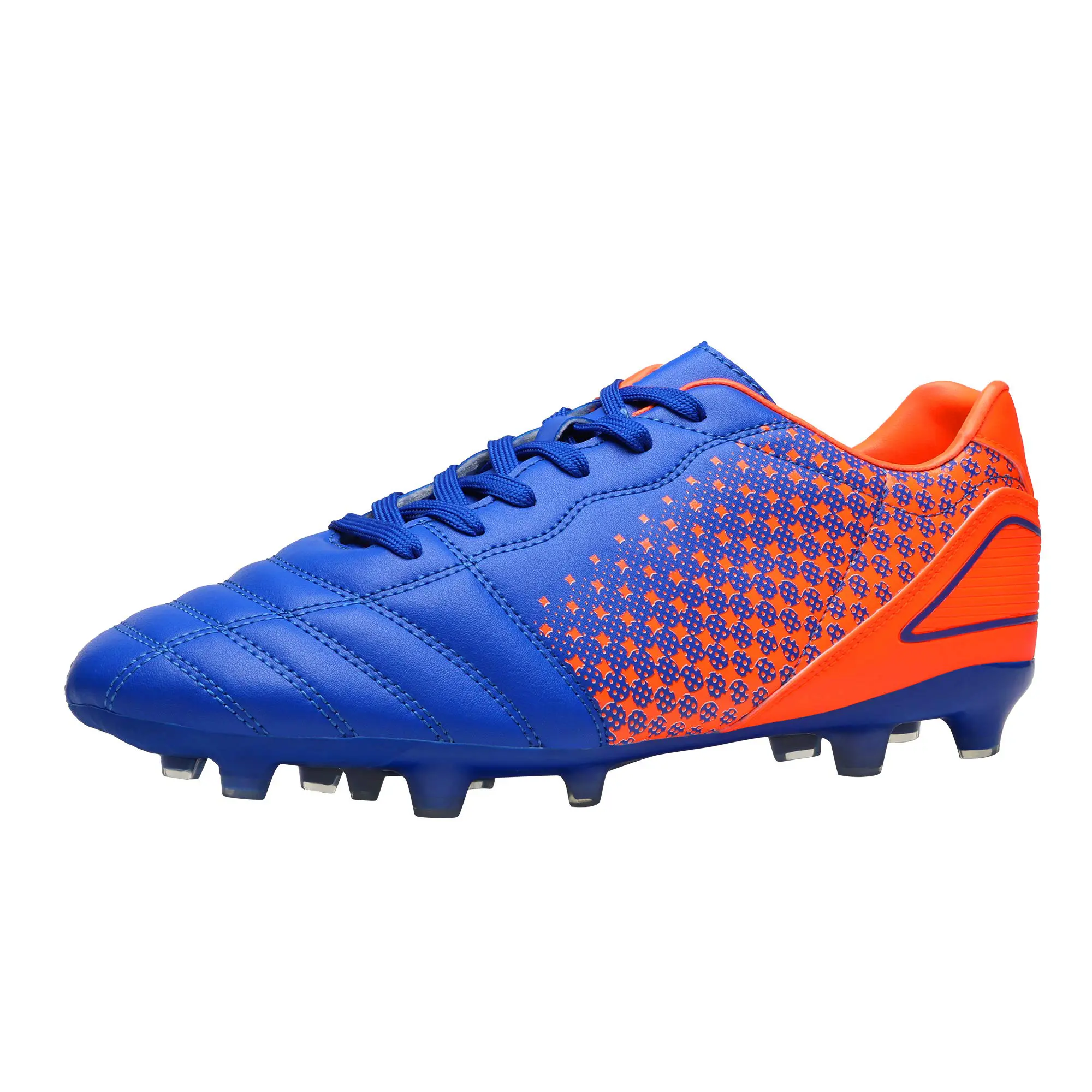 Dream Pairs Men's Firm Ground Football Cleats, Lightweight Synthetic Leather Lace-Up Shoes with a Shock-Absorbing TPU Outsole, Firm Ground Cleats