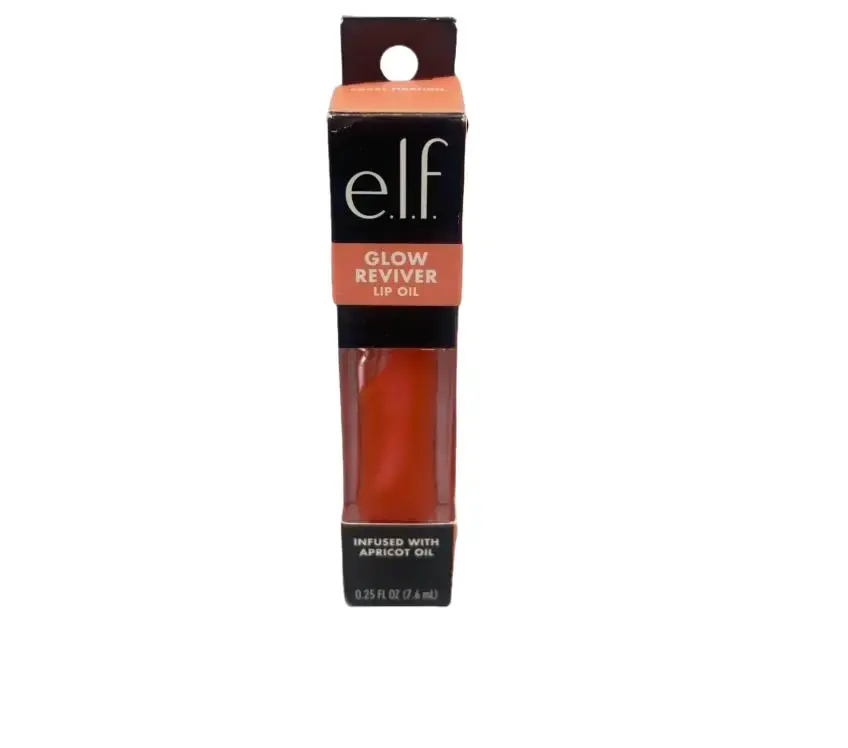 e.l.f. Glow Reviver Tinted Lip Oil - Coral Fixation, Makeup Lipstick Alternative with Nourishing Jojoba, Avocado & Pomegranate Oils, Ultra-Glossy Apricot-Scented Lip Care, Vegan & Cruelty-Free