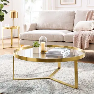 Modway Relay Coffee Table in Gold