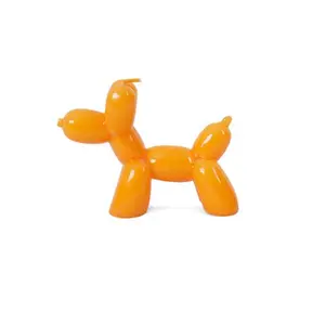 Orange Balloon Dog Candle