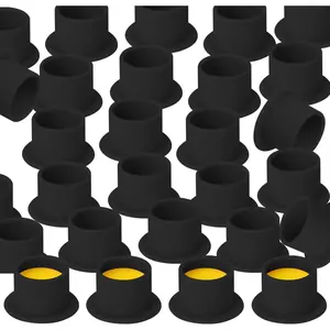 200pcs Blue Disposable Silicone Tattoo Ink Cup Eyebrow Eyeliner Lip Color Pigment Cup Tattoo Pigment Holder Black