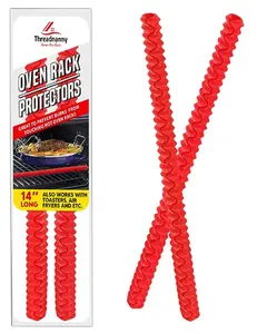 Silicone Oven Rack Shields Guards - Heat Resistant Oven Rack Protectors Oven guards for sides heat shield for toaster oven Protect Against Burns and Scars | 14 Inches Long