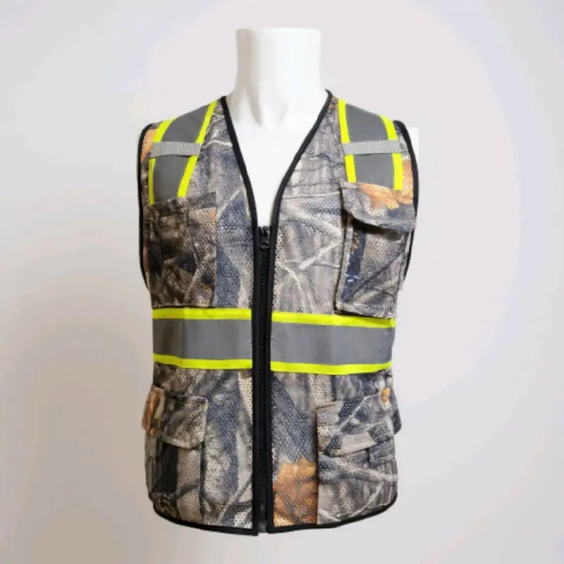Camouflage Hi-Vis Safety Vest, Reflective Safety Vest, Work Safety Vest