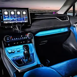 RAV4 Wildlander Ambient LED Lighting Anti Glare 3 Zone Dash Lights USB Plug Play For Toyota SUV Interior Upgrade Gift Idea Led Car Ambient Light