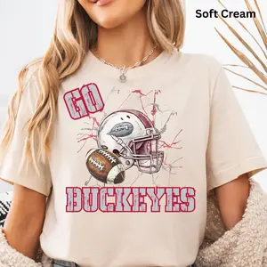 Go Buckeyes Football T-Shirt| Buckeyes Football Shirt| Saturday Football Tee| Buckeye Lover Shirt| Game Day Tee| American College Football Shirt
