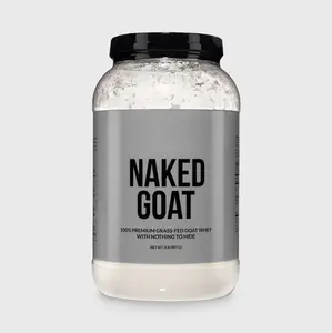 Naked Goat Goat Whey Protein Powder 2lb - Cold Processed Non-Denatured Protein with Essential Amino Acids & Nutrients for Fitness & Healthcare
