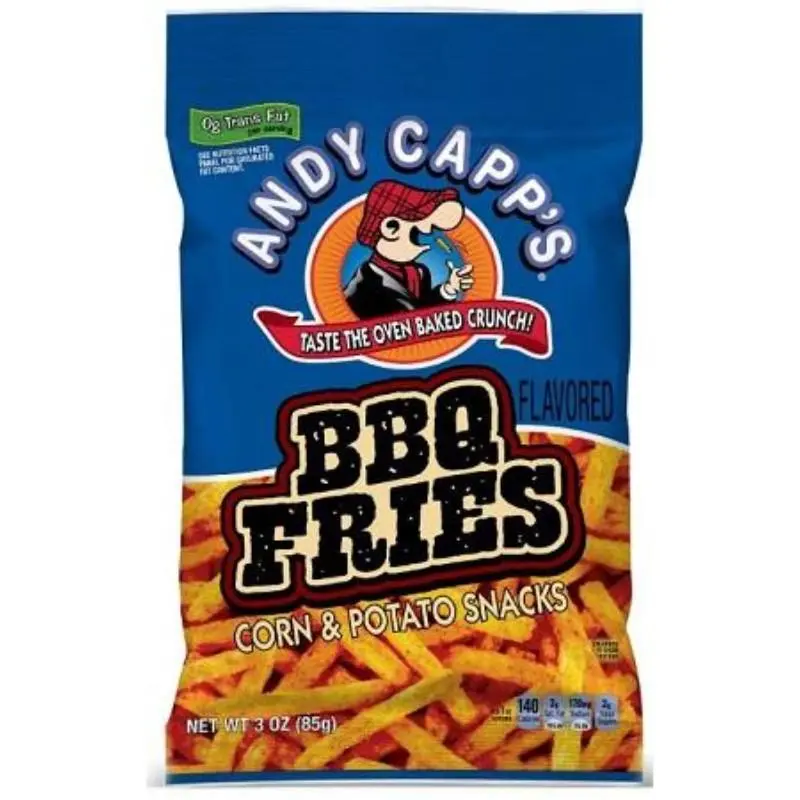 6x Andy Capp's Bbq Fries 3oz BBQ Fries