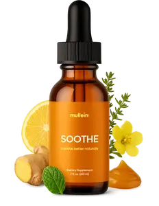 Mullein SOOTHE Calming Respiratory Support 2 fl oz - Mullein Leaf Extract for Irritated Airways & Comfort | Deep Lung Cleanse & Mucus Relief Drops |