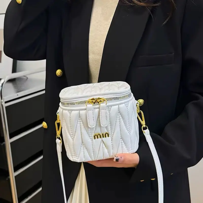 Women's Mini PU Leather Handbag, Solid-Color Small Tote with Shoulder, Crossbody & Messenger Straps for Women
