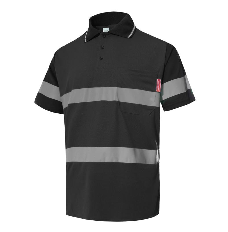 Men's Safety Polo Shirt with reflective tape, ANSI Class 2 standard