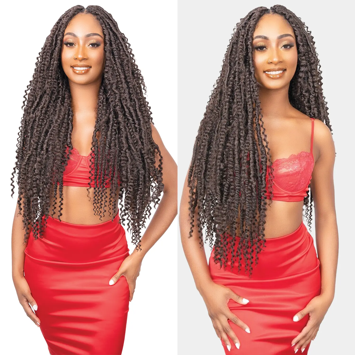 Janet Collection Crochet Braids Nala Tress 3X Boho Chic Maverick Locs 20", Synthetic Braided Hair, Boho Knotless Braids
