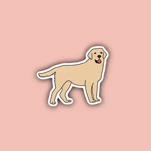 Yellow Lab Sticker - Waterproof - Labrador Retriever