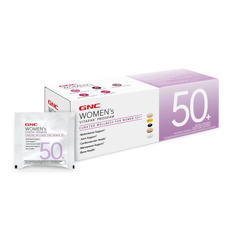 GNC 2-Pack Bundle: Women's 50+ Vitapak,60 day supply, 5-IN-1, Multivitamin, Overall Wellness, healthcare, Dietary, New Year New Me Stack