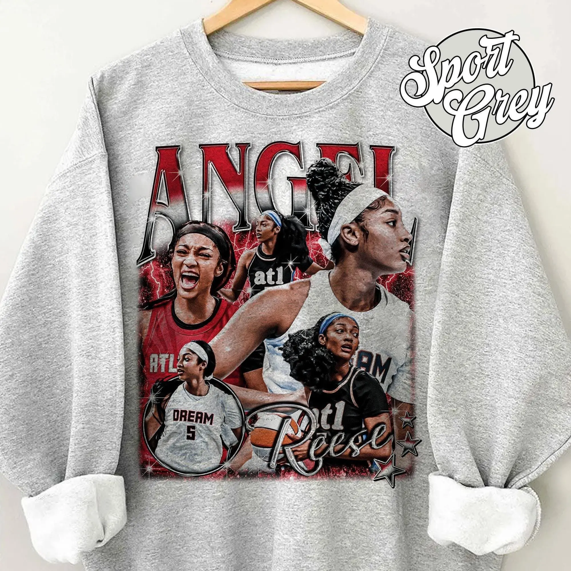 Angel Reese Atlanta Women Basketball Bootleg Rap Style Sweatshirt