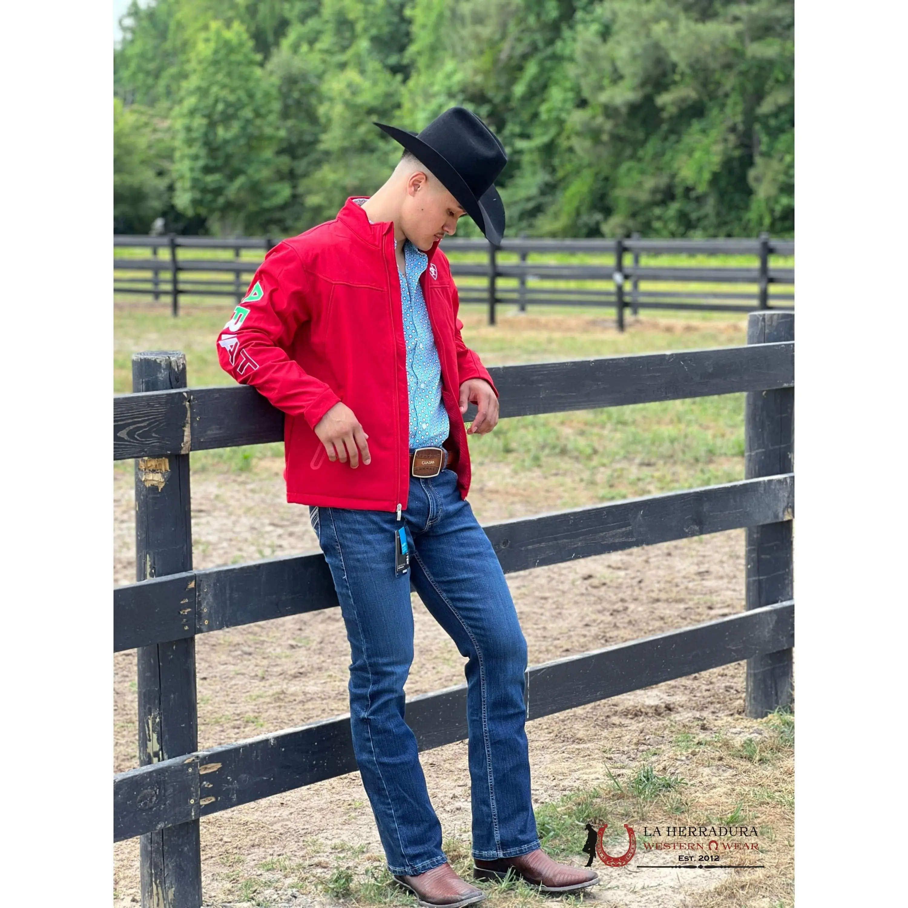 Jacket for Men ARIAT ROJA Mexico Casual Crewneck Long Sleeve Plain Design