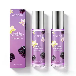 10ML Vanilla Blackberry Perfume Oil - Roller Women's Long-Lasting Fragrance, Floral Fruity Fragrance, Light Scent, 0.34oz, Liquid Form for Dating Traveling Gift