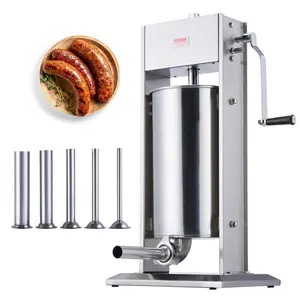 【Father's Day】VEVOR Manual Sausage Stuffer 15 L Vertical Sausage Machine 304 Stainless Steel
