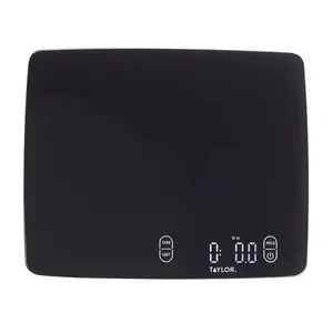 Taylor Expanded Platform Digital Kitchen Scale - Black