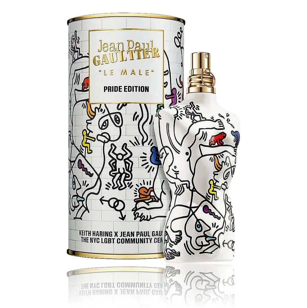 Jean Paul Gaultier Le Male by JPG, 4.2 oz Eau de Toilette Spray for Men - Pride Edition x Keith Haring