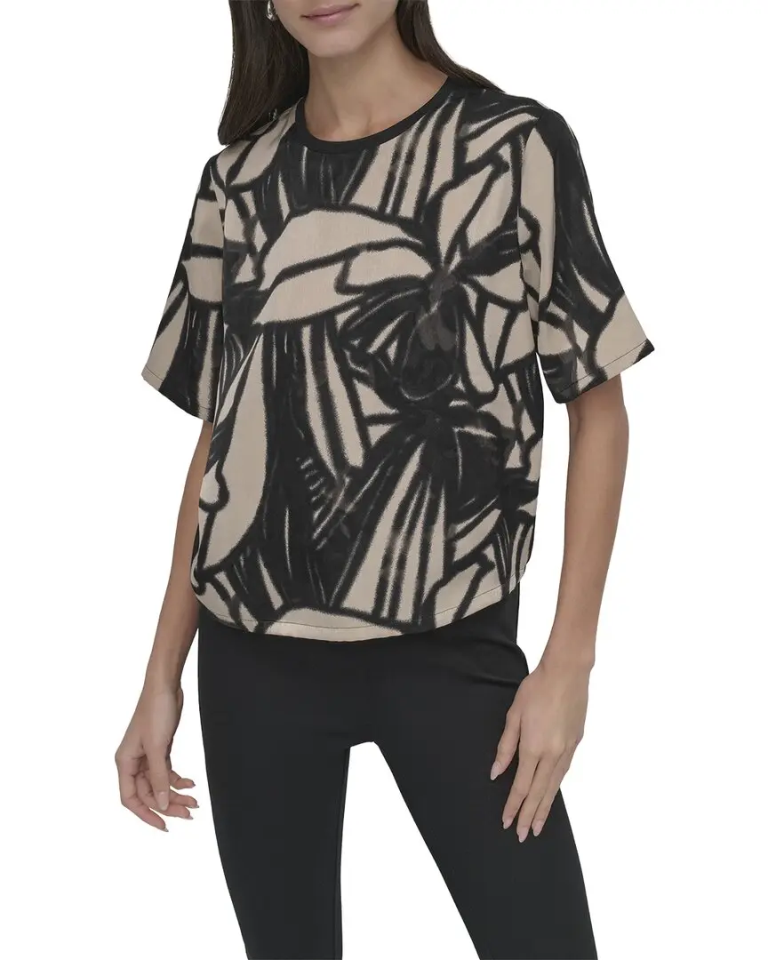 DKNY Scarf Twill Top