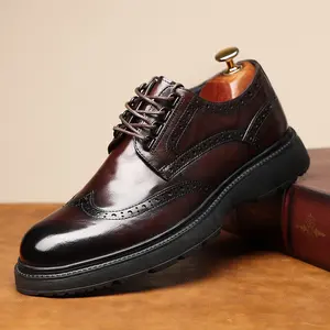 Large size men's new genuine leather cowhide men's shoes, high-end business casual leather shoes formal shoes, suitable for weddings, parties, offices 23735