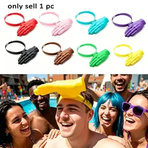 Creative Palm Shape Sun Hat, Funny UV Protection Headband, Unique Beach Pool Party Sun Hat, Summer Men's Novelty Sun Hat, Casual Outdoor Hat, 3D Printed Material