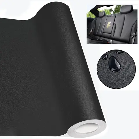 Self Adhesive Leather Sticker Patch, 20x71 Inch PVC Faux Leather Waterproof Decorative Fabric, Suitable for Restoring Sofas, Chairs, Car Seats and DIY Furniture, Home Decor Stickers