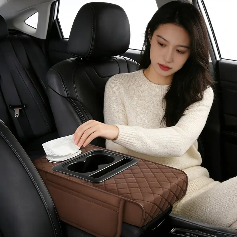 New Car Central Armrest Cushion Pad, Multi-Functional Heightening Mat, Durable Protective Cover, All-Season Universal Fit, Auto Interior Accessory, Car Accessories