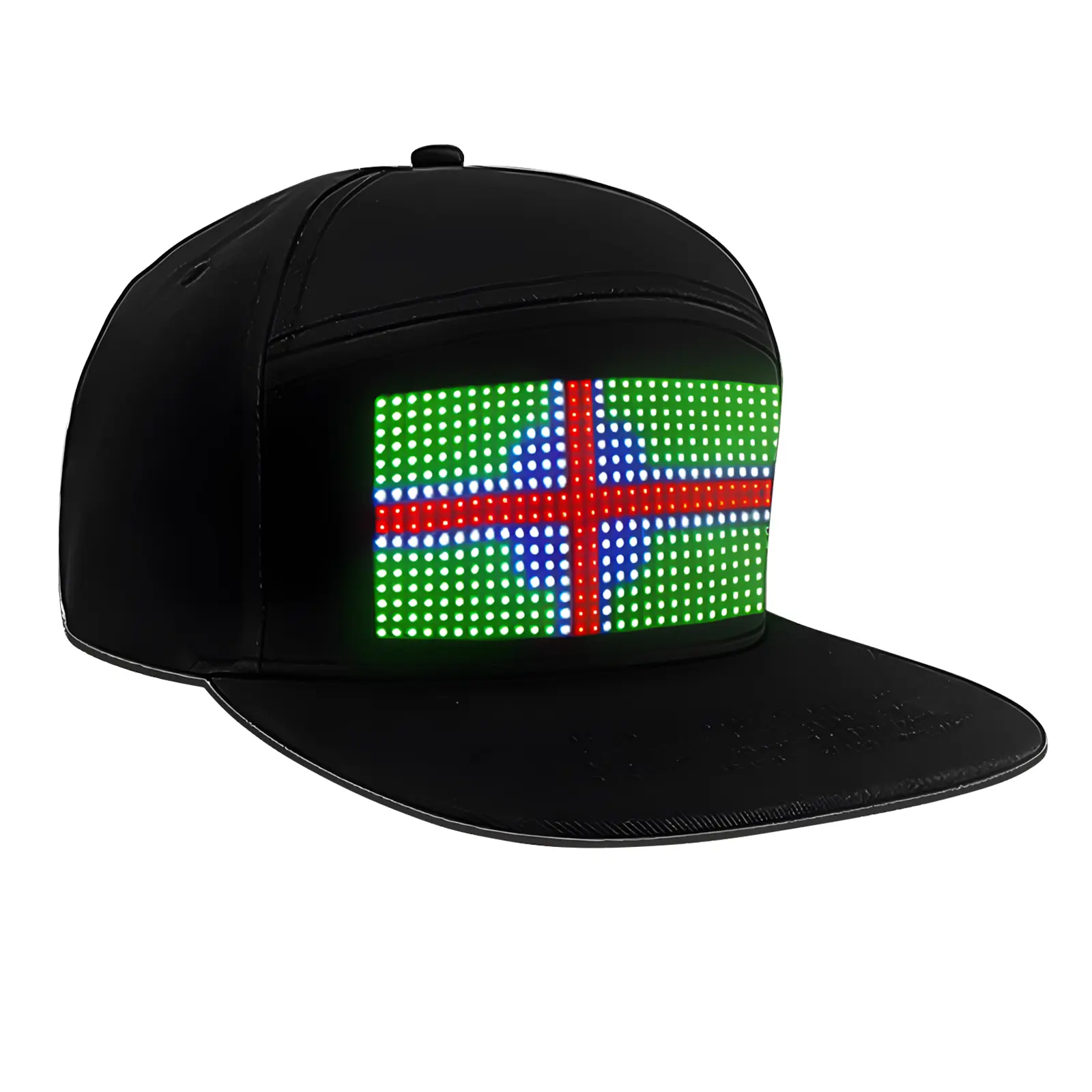 iledshow Customizable LED Hat Baseball Cap with Bluetooth – Display Your Message in Full Color! 16×32 Bright  Perfect for Parties, Events, and Gifts