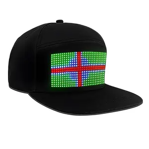 iledshow Customizable LED Hat Baseball Cap with Bluetooth – Display Your Message in Full Color! 16×32 Bright  Perfect for Parties, Events, and Gifts