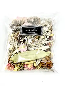 Wanderlust, Wildflower & Sage, Naturally Scented, Loose Dried Flowers, Flower Confetti, Potpourri, 2 oz Bowl Diffuser