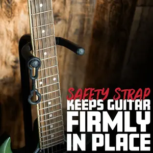 Standard guitar stand, suitable for acoustic guitars, electric guitars, or bass guitars (RI-GTRSTD-1)