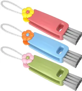 3 in 1 Cup Lid Gap Cleaning Brush Set, Multifunctional Bottle Cleaning Brush, Cup Lid Gap Cleaner, Home Kitchen Crevice Cleaning Brush Tools (Multicolor)