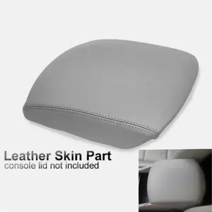CROSSDESIGN Gray Leather Center Console Lid Armrest Cover Fit For 2009-2015 Honda Pilot 3.5L CROSSDESIGN Gray Leather Center Console Lid Armrest Cover Fit For 2009-2015 Honda Pilot 3.5L