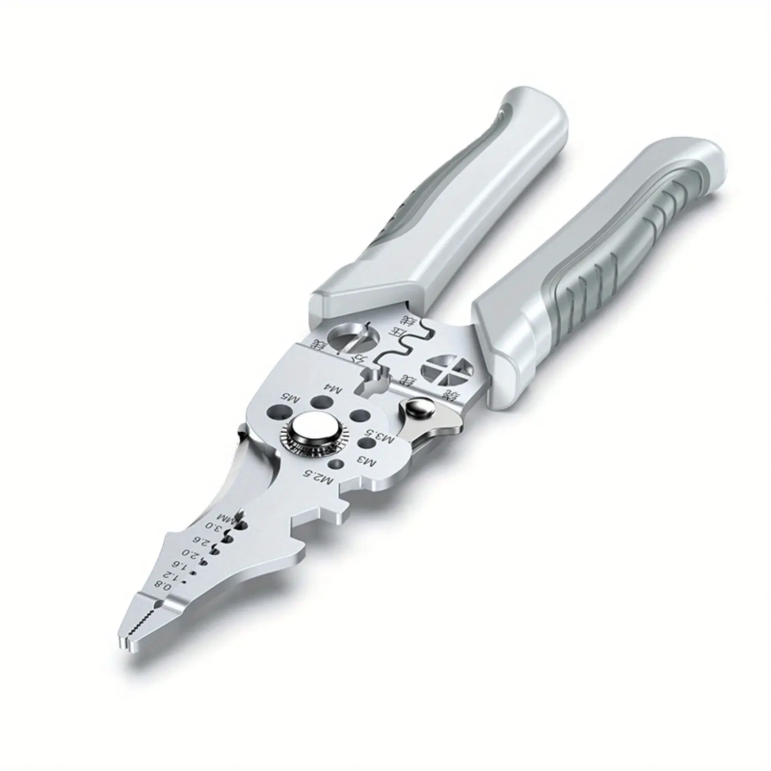 1pc Industrial Grade Multi-Function Wire Stripper - Heavy Duty Terminal Crimper, Wire Cutter, Ergonomic Handle Electrician Pliers for HVAC, Automotive Electrical Work (for Technicians)