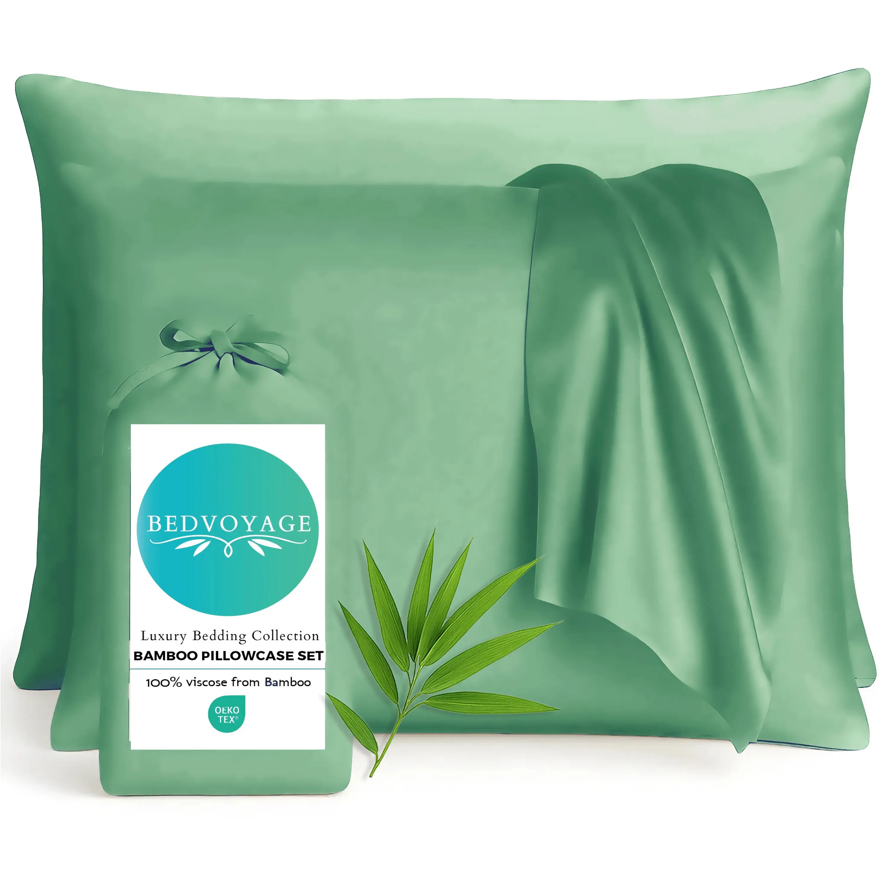 Cooling Bamboo Pillowcases - 100% Viscose from Bamboo – Seaglass
