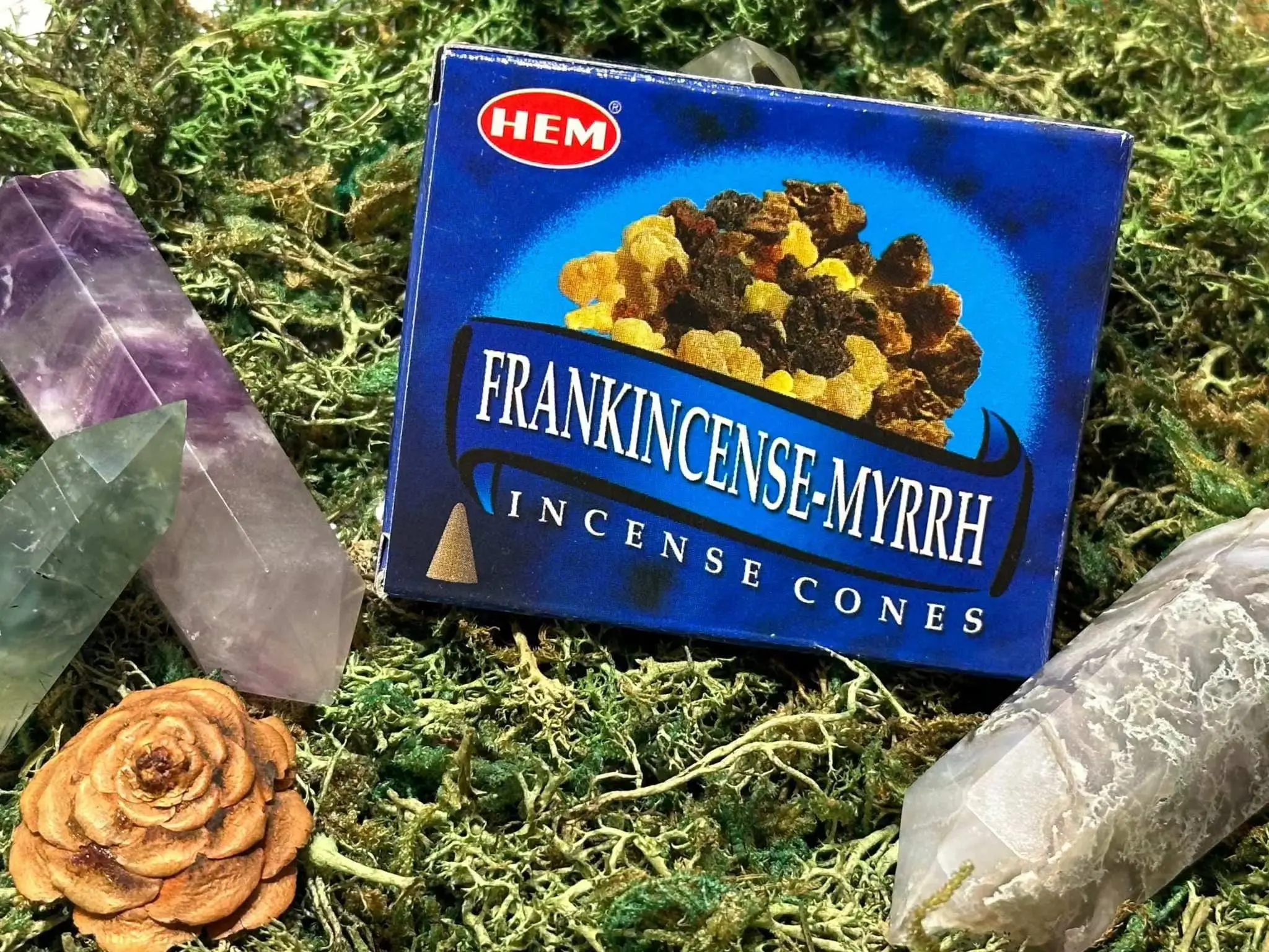 Frankincense Myrrh Incense Cones - Natural Fragrance for Home Fragrance
