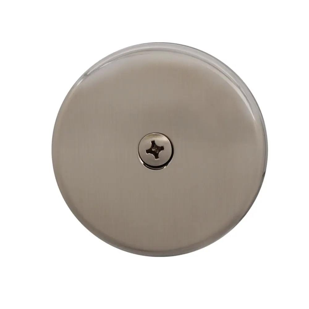 Westbrass WBD328-07 1-Hole Overflow Faceplate in Satin Nickel