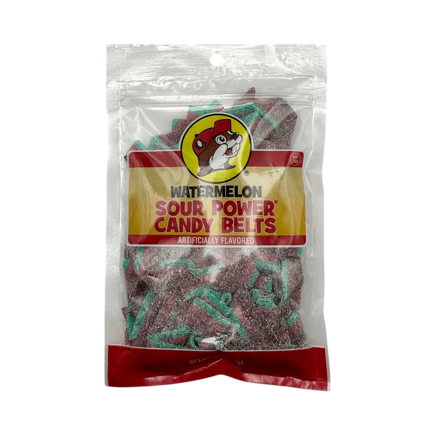 Buc-ee's Sour Power Candy Belts - Watermelon