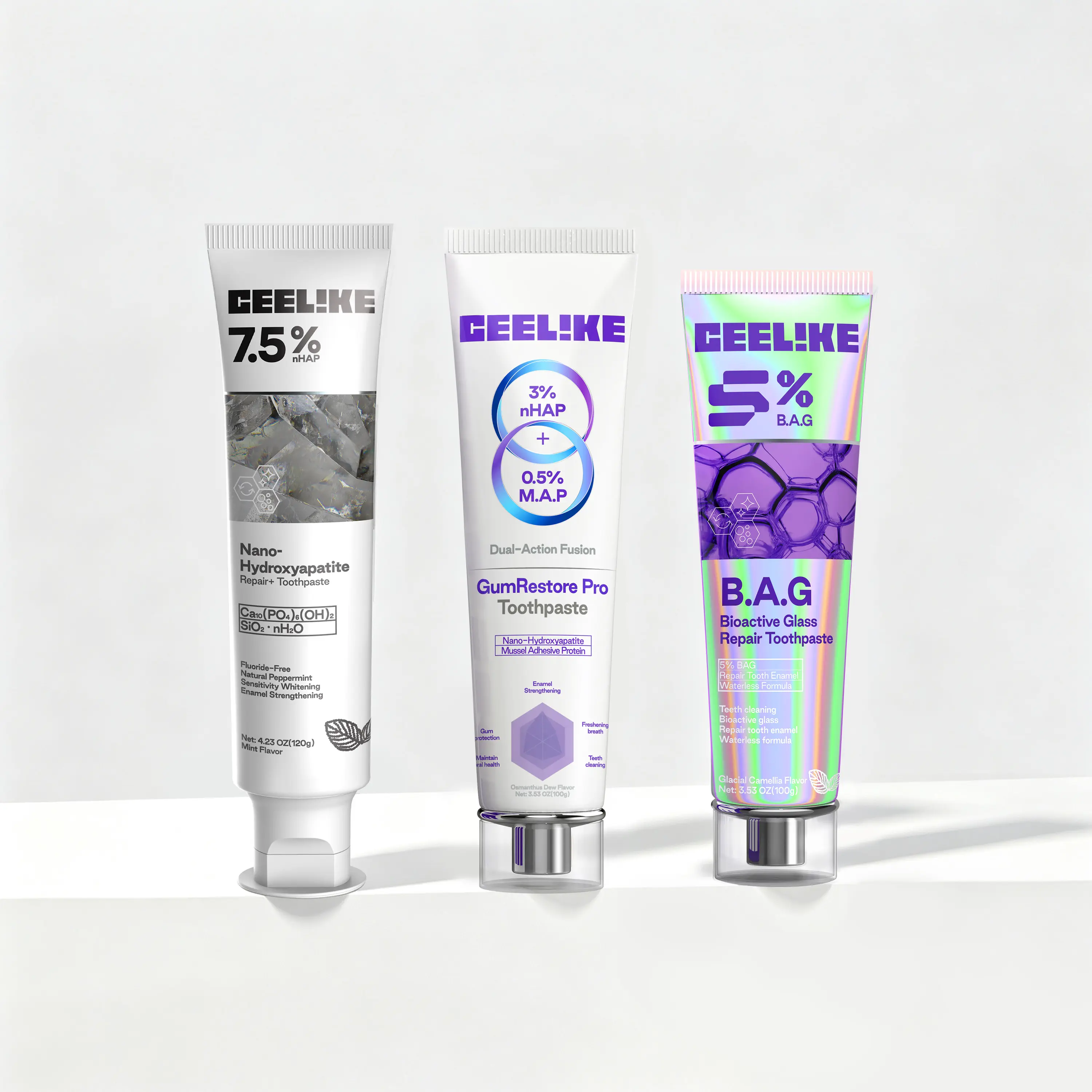 7.5nHAP Toothpaste | Fluoride-Free, Gentle Care & Fresh Mint