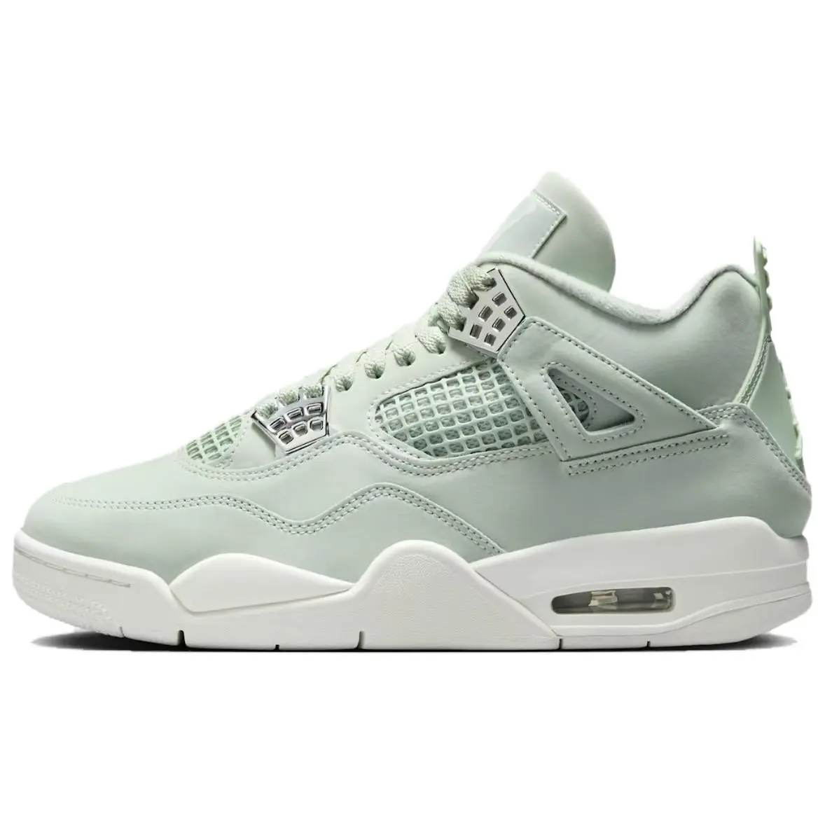 Women's Athletic Air Jordan 4 Retro Shoe - 'Abundance-Seafoam' Sports Footwear Sneaker