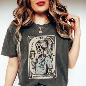 Comfort colors Respiratory Therapist Shirt Respiratory Therapist Tarot Card T-shirt Rt Gift Gift For Respiratory Therapist Tee R717RespiThera