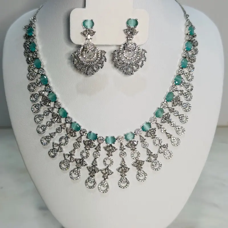 AD Necklace set with earrings