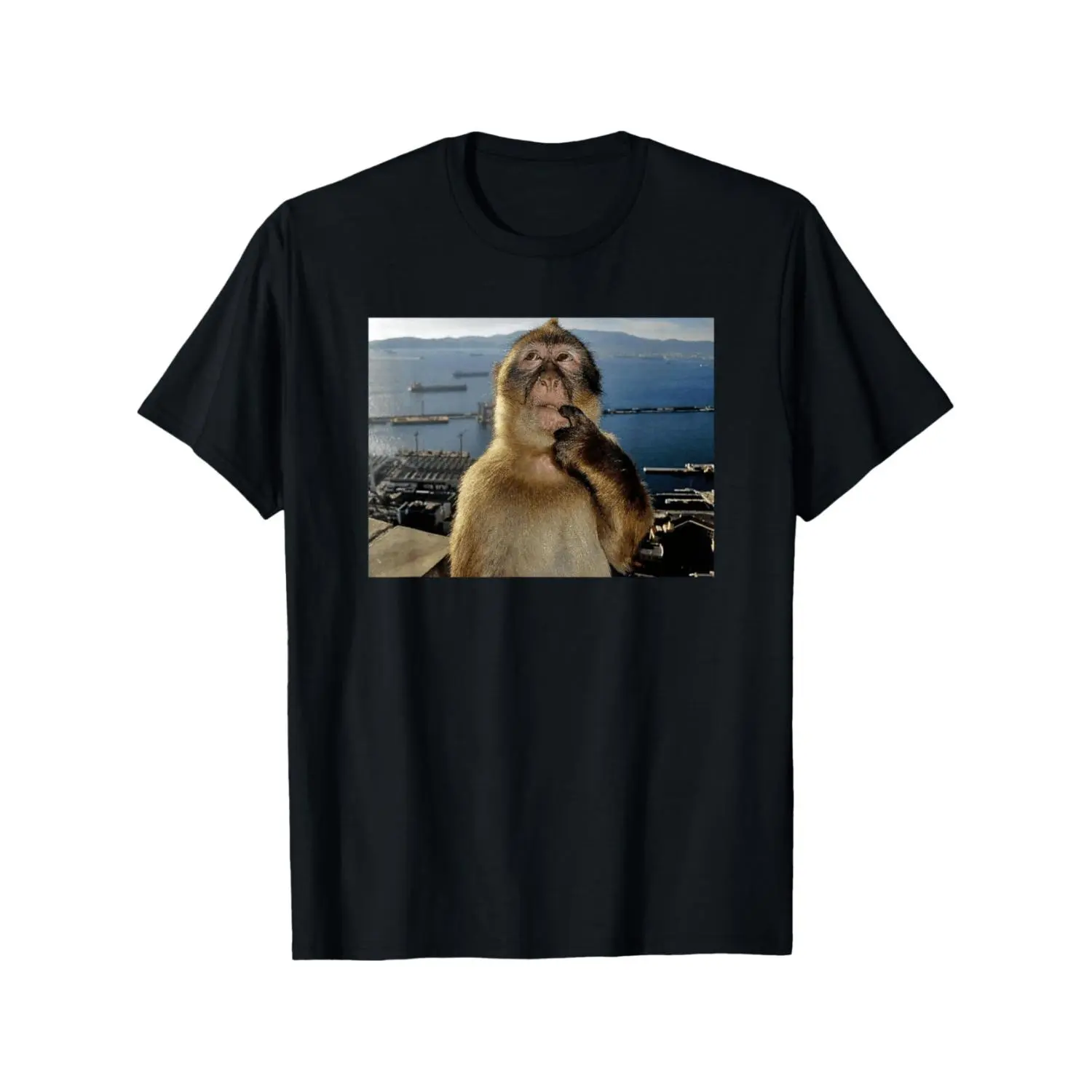 Humorous Monkey Meme TShirt Featuring Playful Design Perfect for Casual Wear
