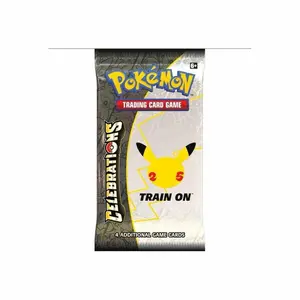 Pokémon Celebrations Booster Pack - Train On Edition with 4 Additional Game Cards for Trading Card Game